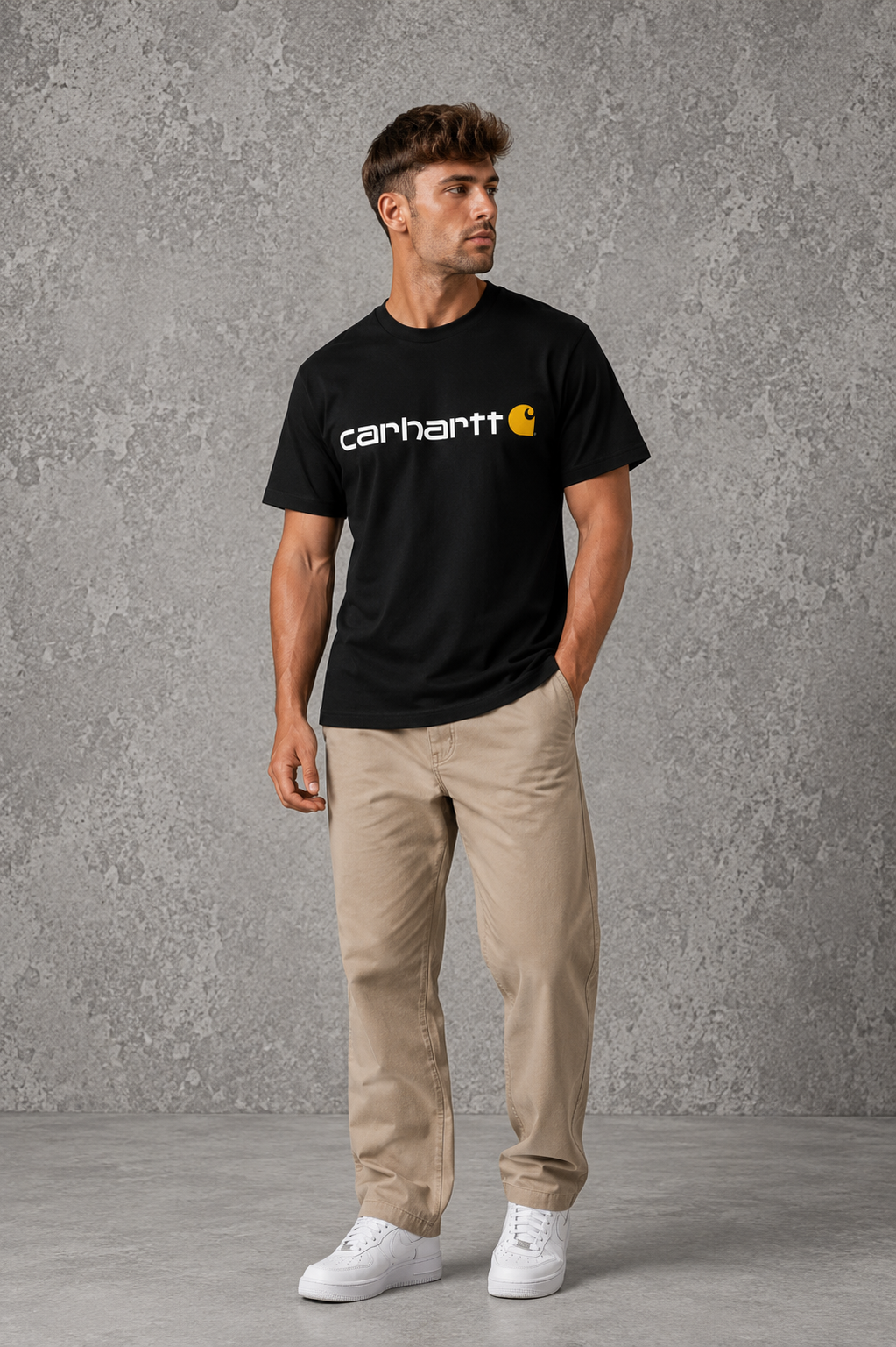 Carheart Yellow Printed T-Shirt