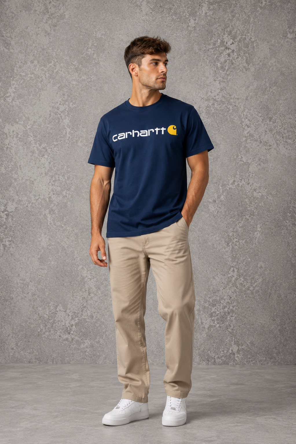 Carheart Yellow Printed T-Shirt
