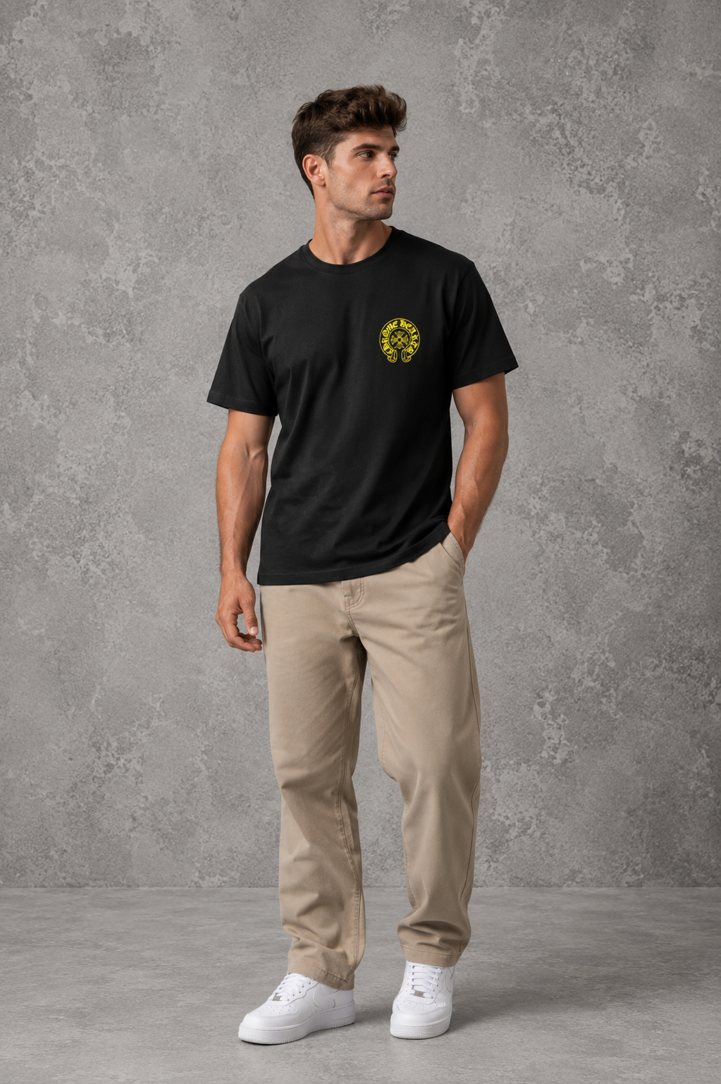 Chrom Heart Yellow Staff T Shirt