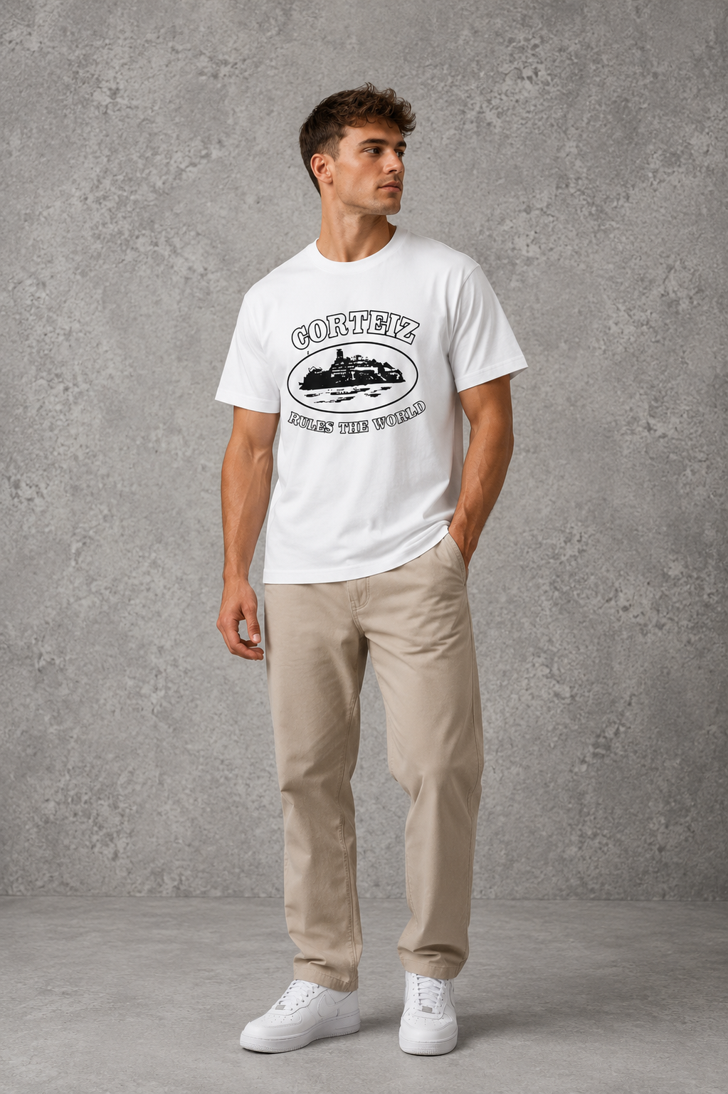 Cortiz Multi Color Rule The World T Shirt