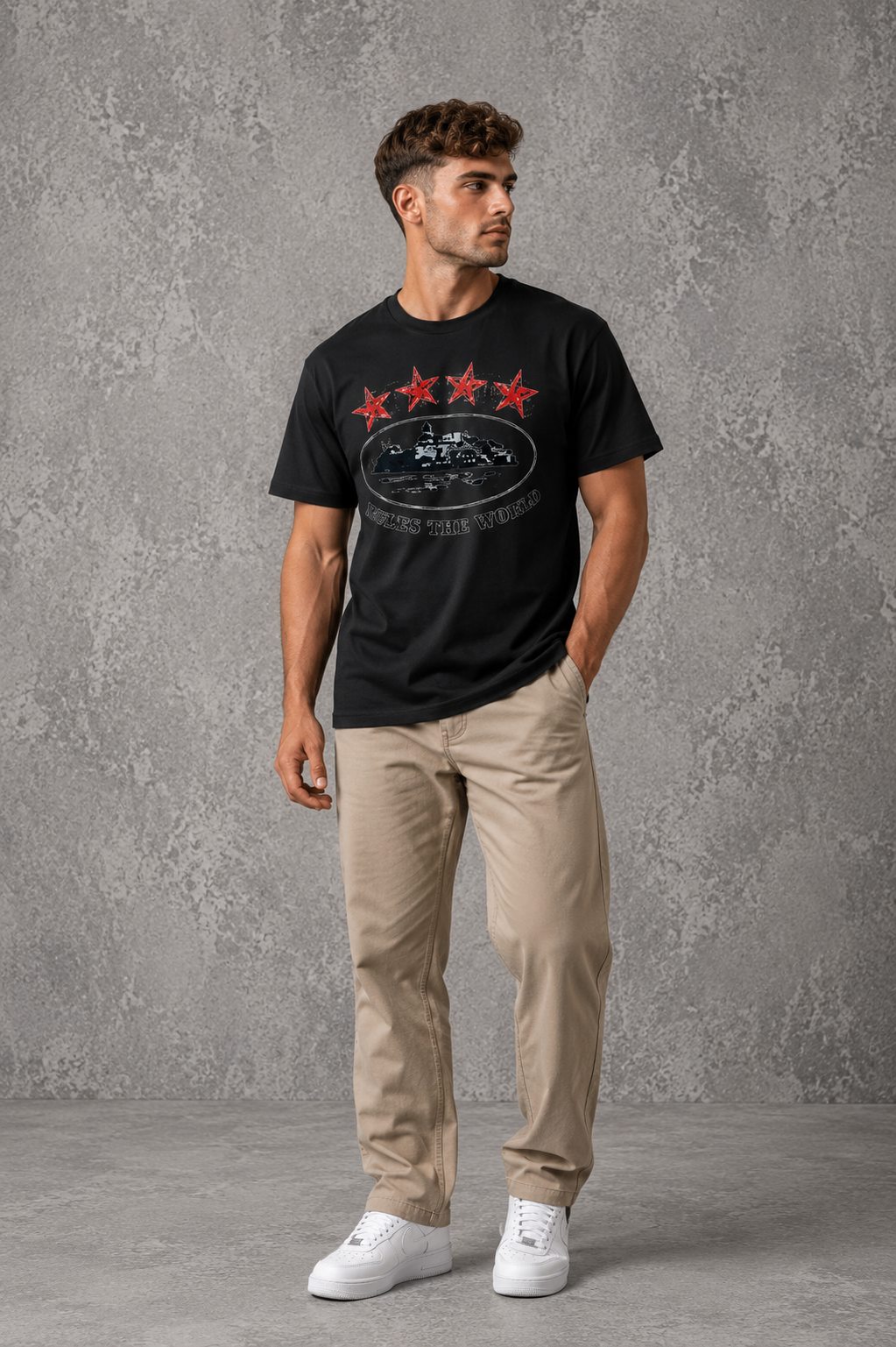 Cortiz Rule The World Star T Shirt