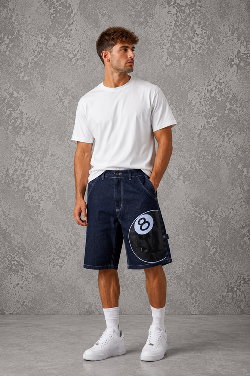 8 ball front denim