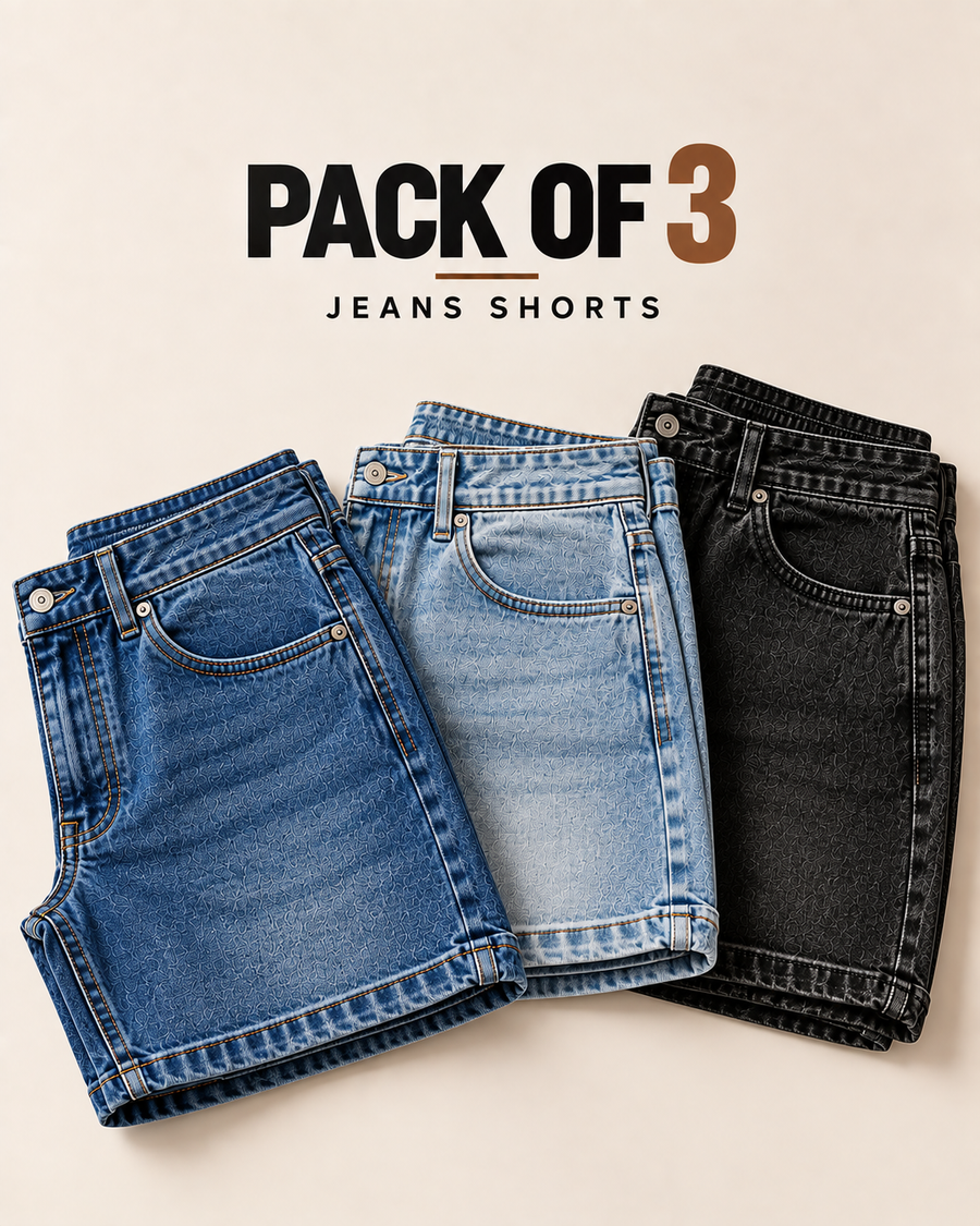 Pack of 3 Jeans Shorts