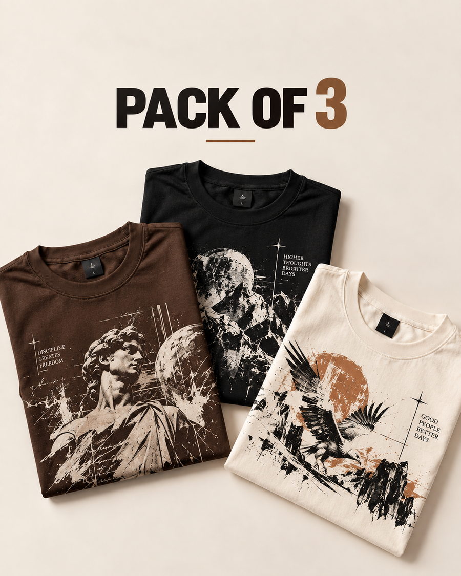 Pack of Three Graphic Tees
