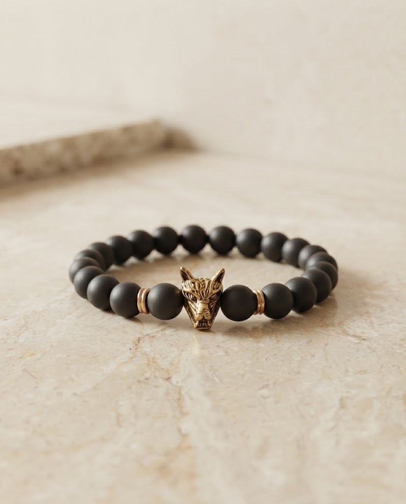 Black Bead Bracelet 006