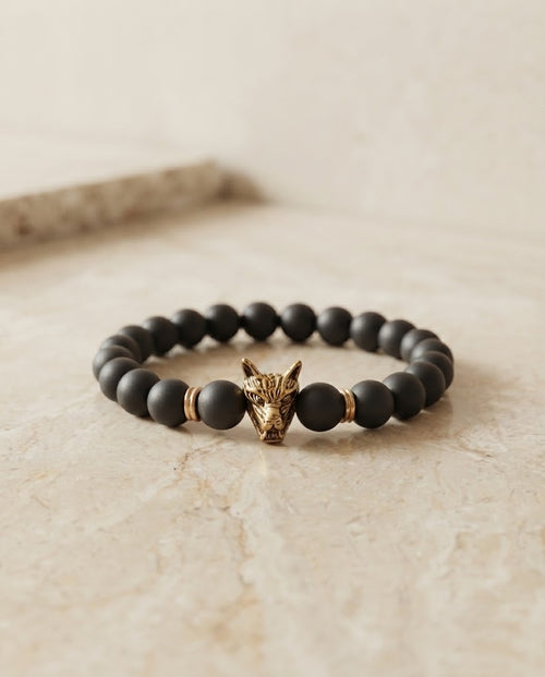 Black Bead Bracelet 006