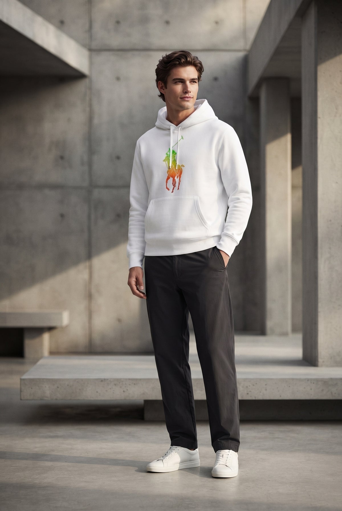 Essential White Hoodie 138