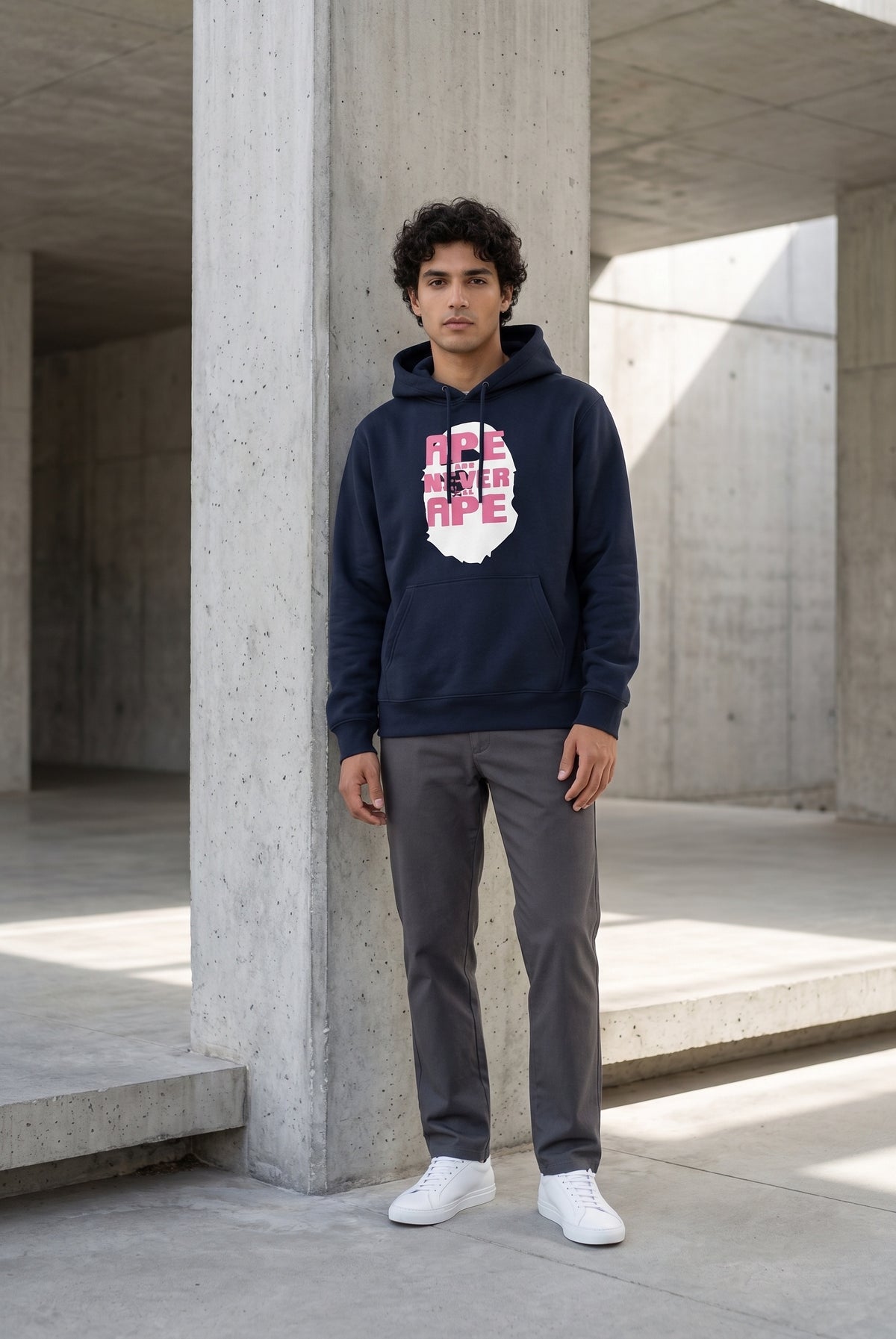 Essential Blue Hoodie 059