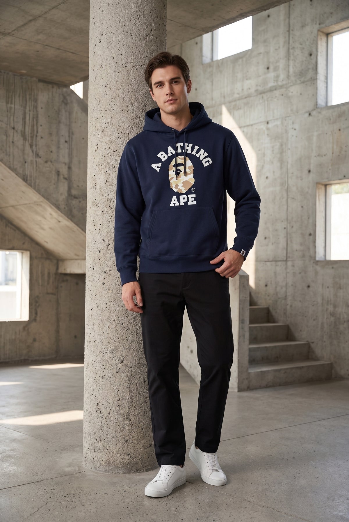 Essential Blue Hoodie 058