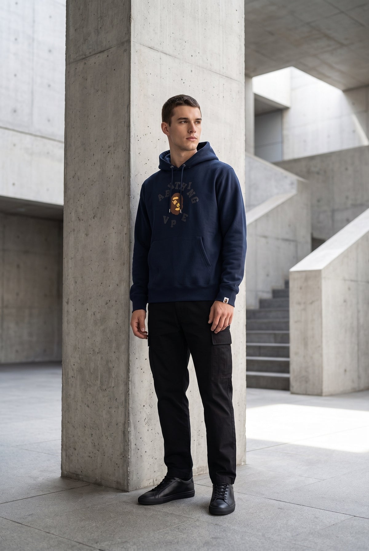 Essential Blue Hoodie 034