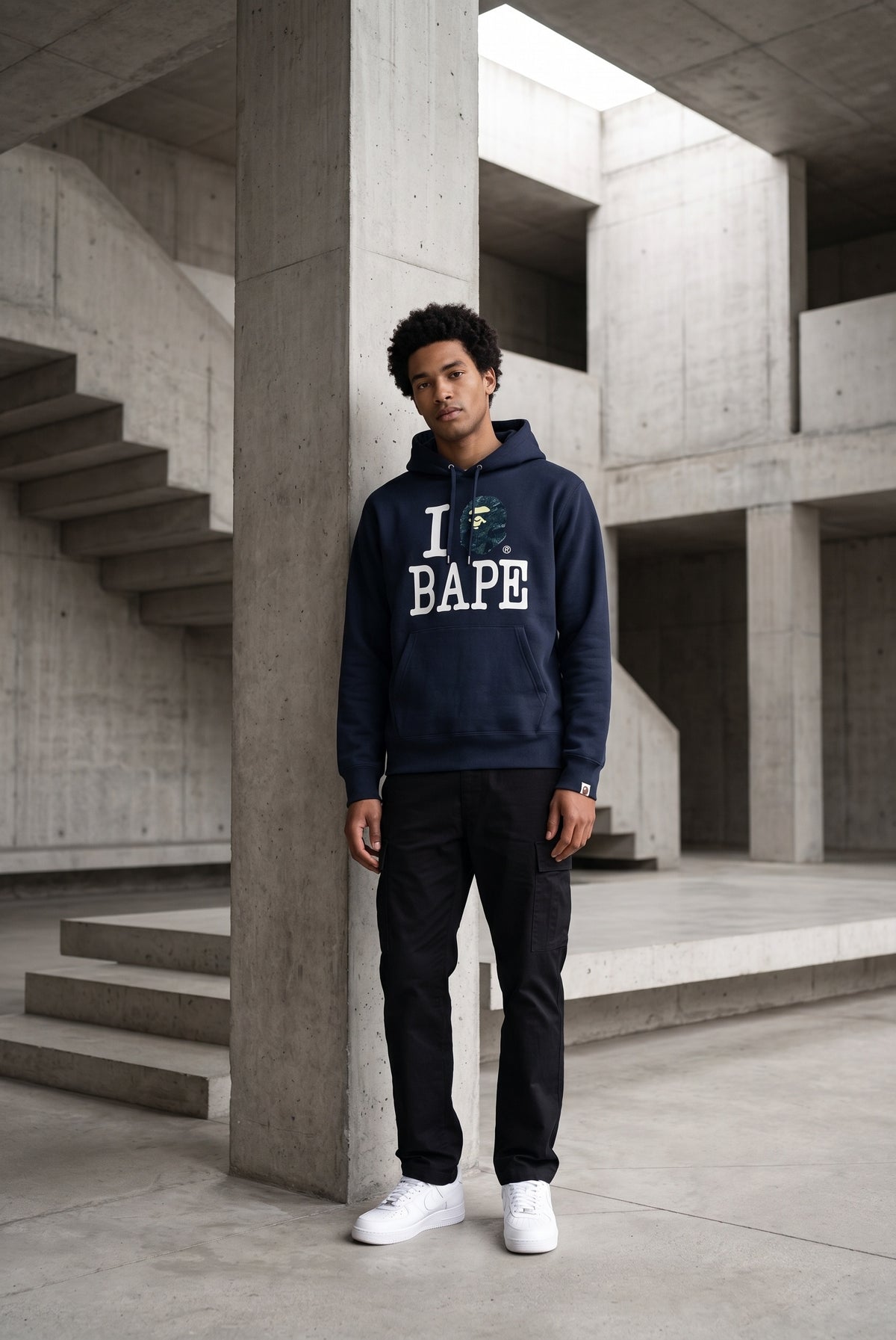 Essential Blue Hoodie 060