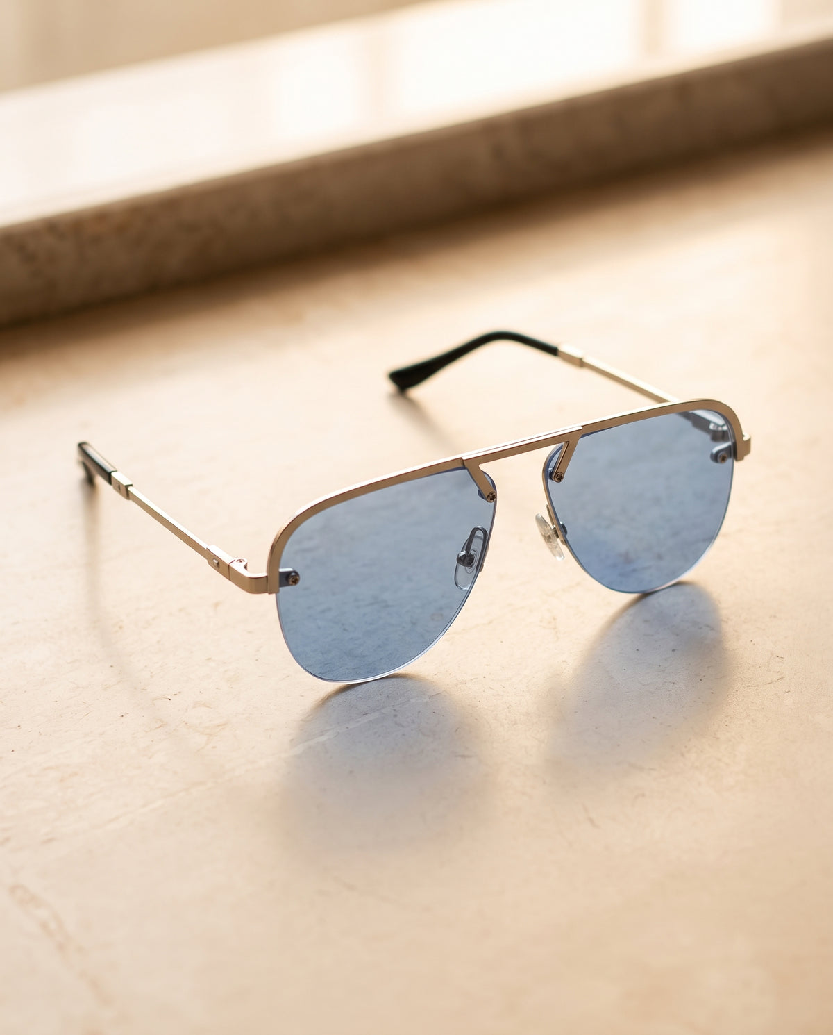 Blue Aviator Sunglasses 003