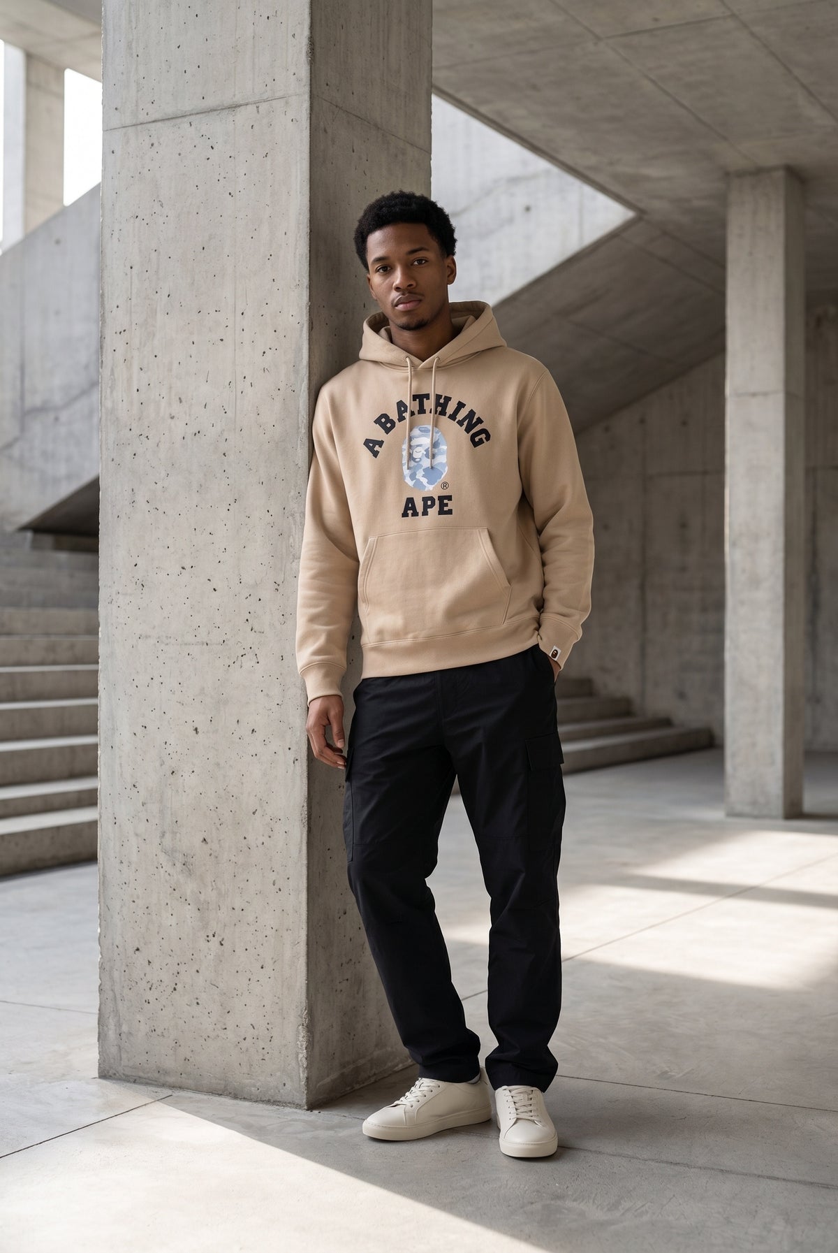 Essential Beige Hoodie 123