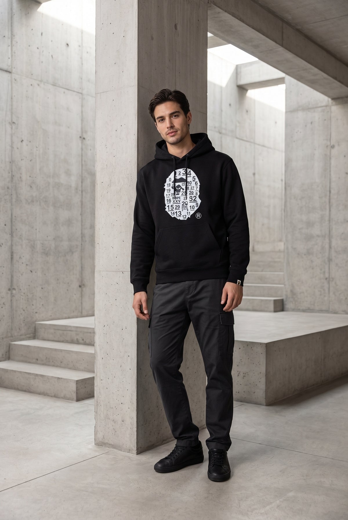 Essential Black Hoodie 032