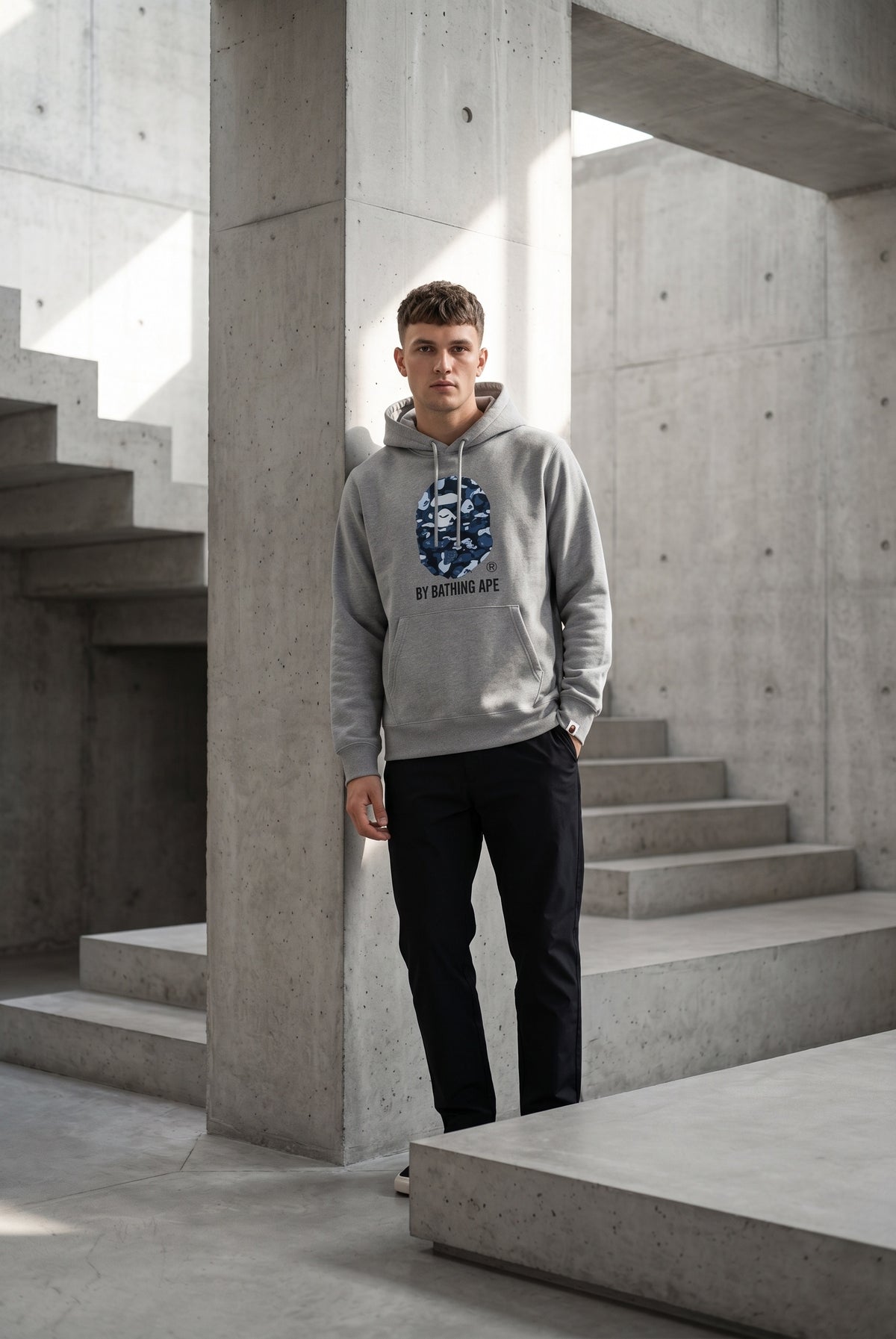 Essential Grey Hoodie 078