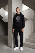 Essential Black Hoodie 012