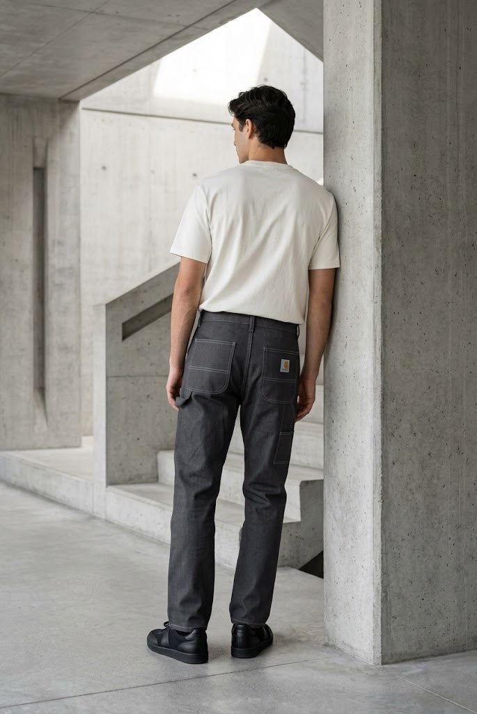 Charcoal Casual Pants 004