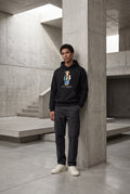 Essential Black Hoodie 018