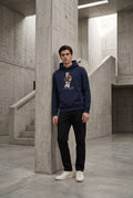 Essential Blue Hoodie 050
