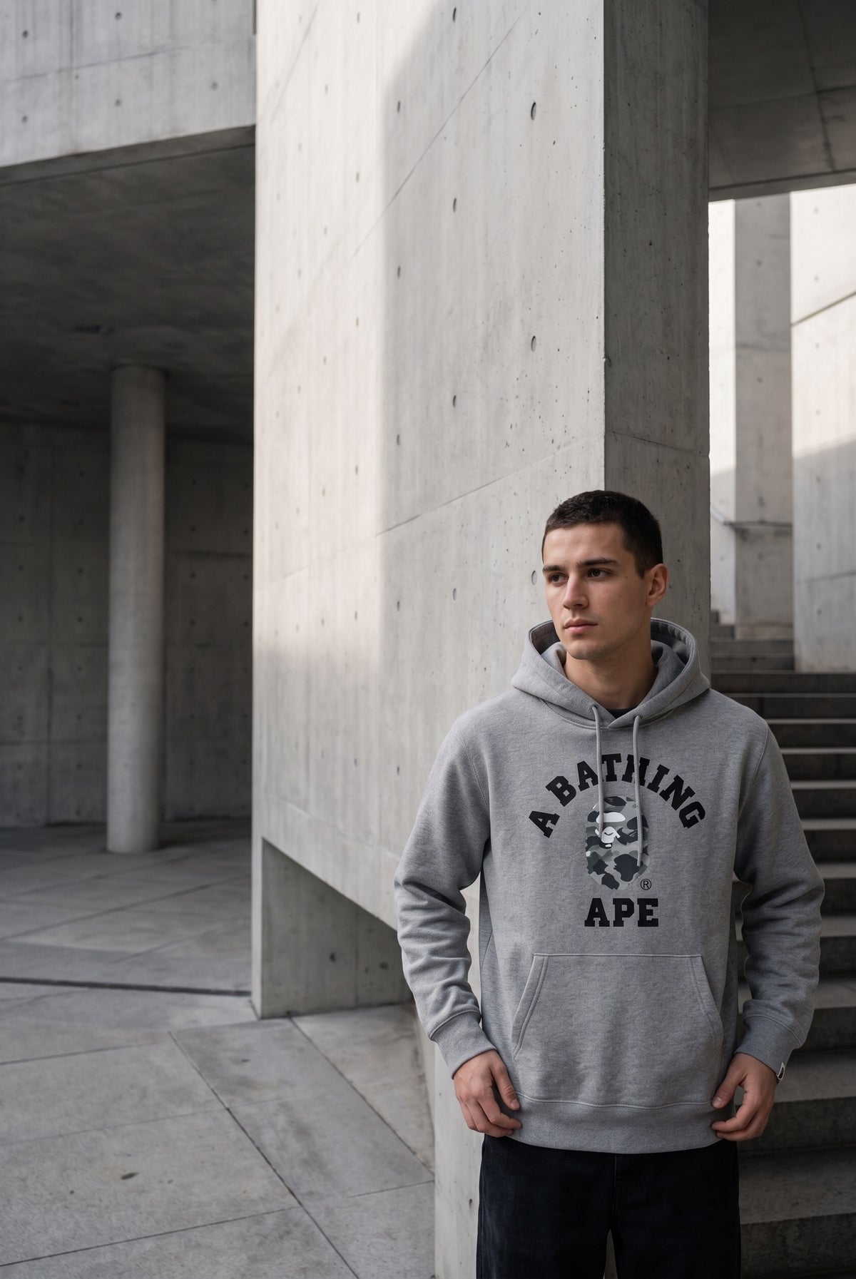 Essential Grey Hoodie 079