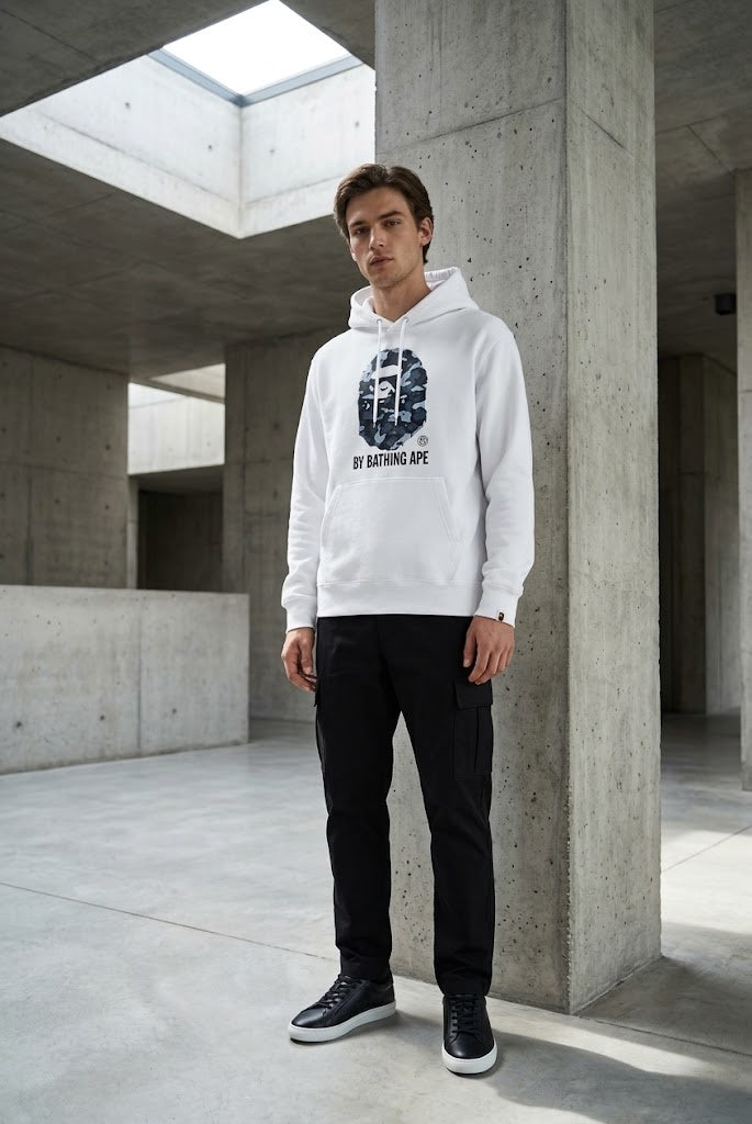 Essential White Hoodie 129