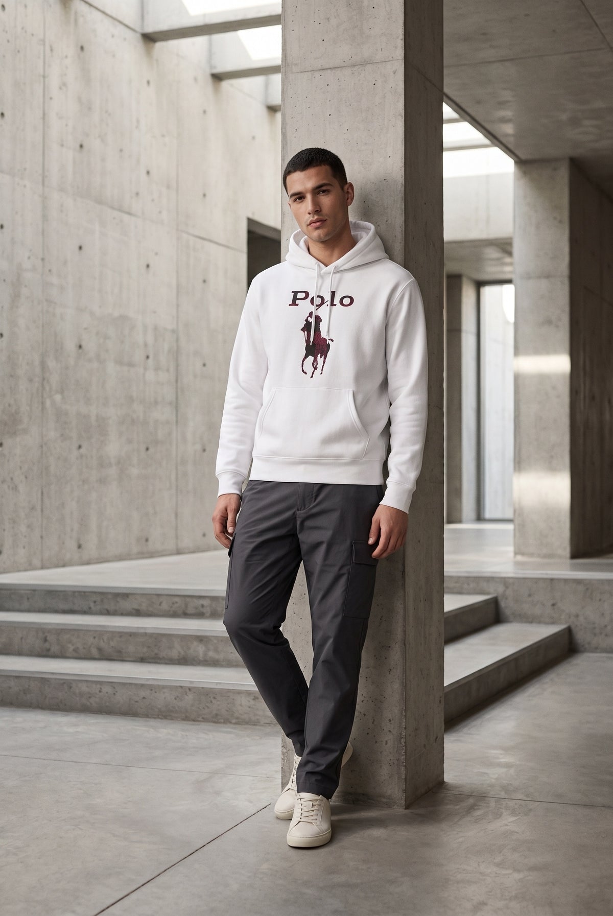 Essential White Hoodie 135