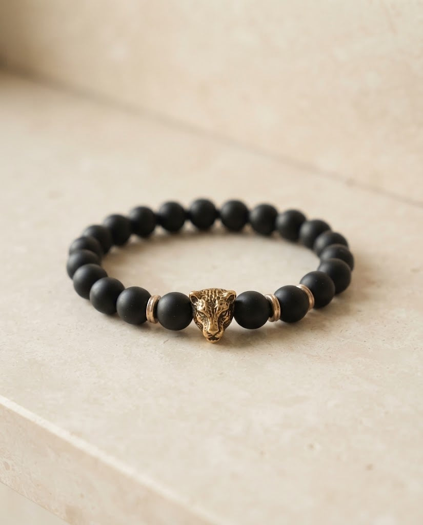 Black Bead Bracelet 006