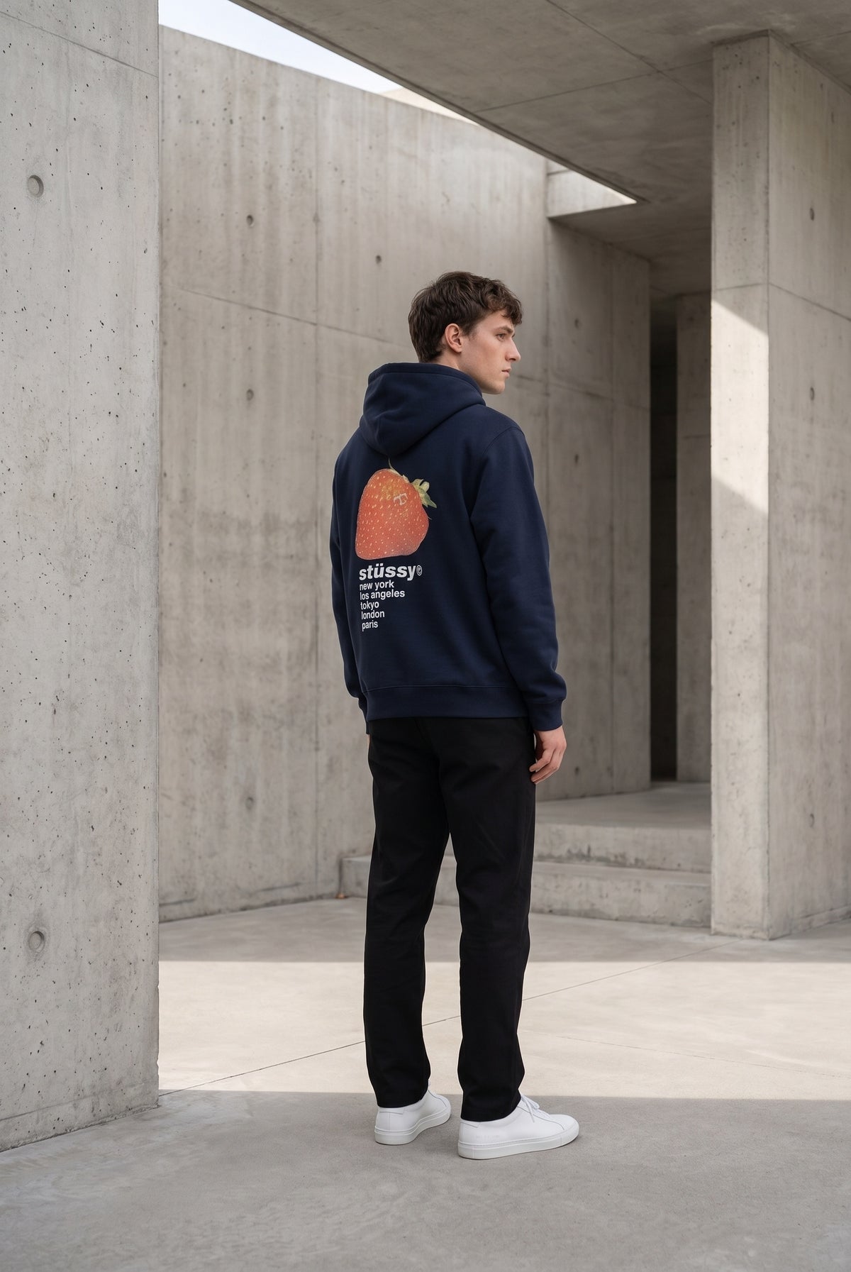 Essential Blue Hoodie 044