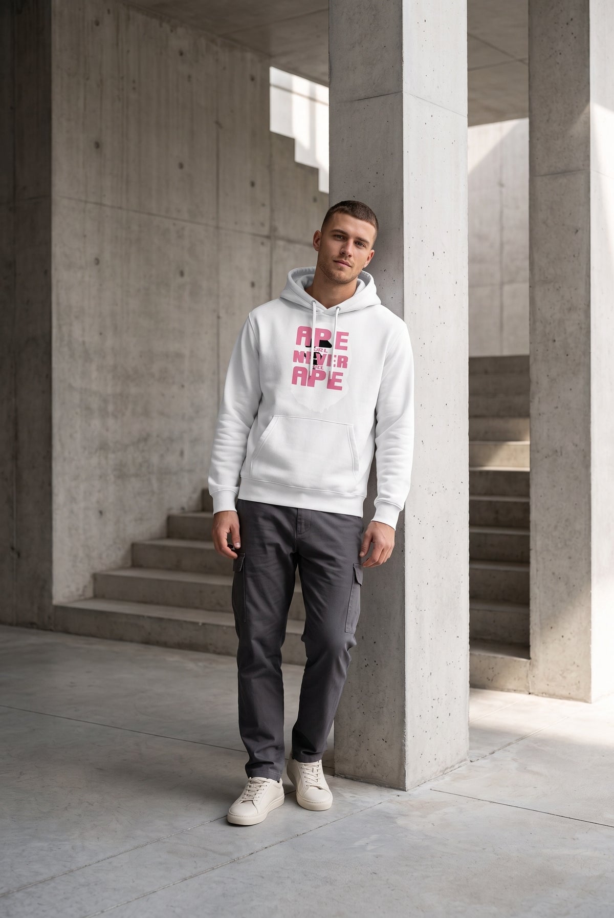 Essential White Hoodie 144
