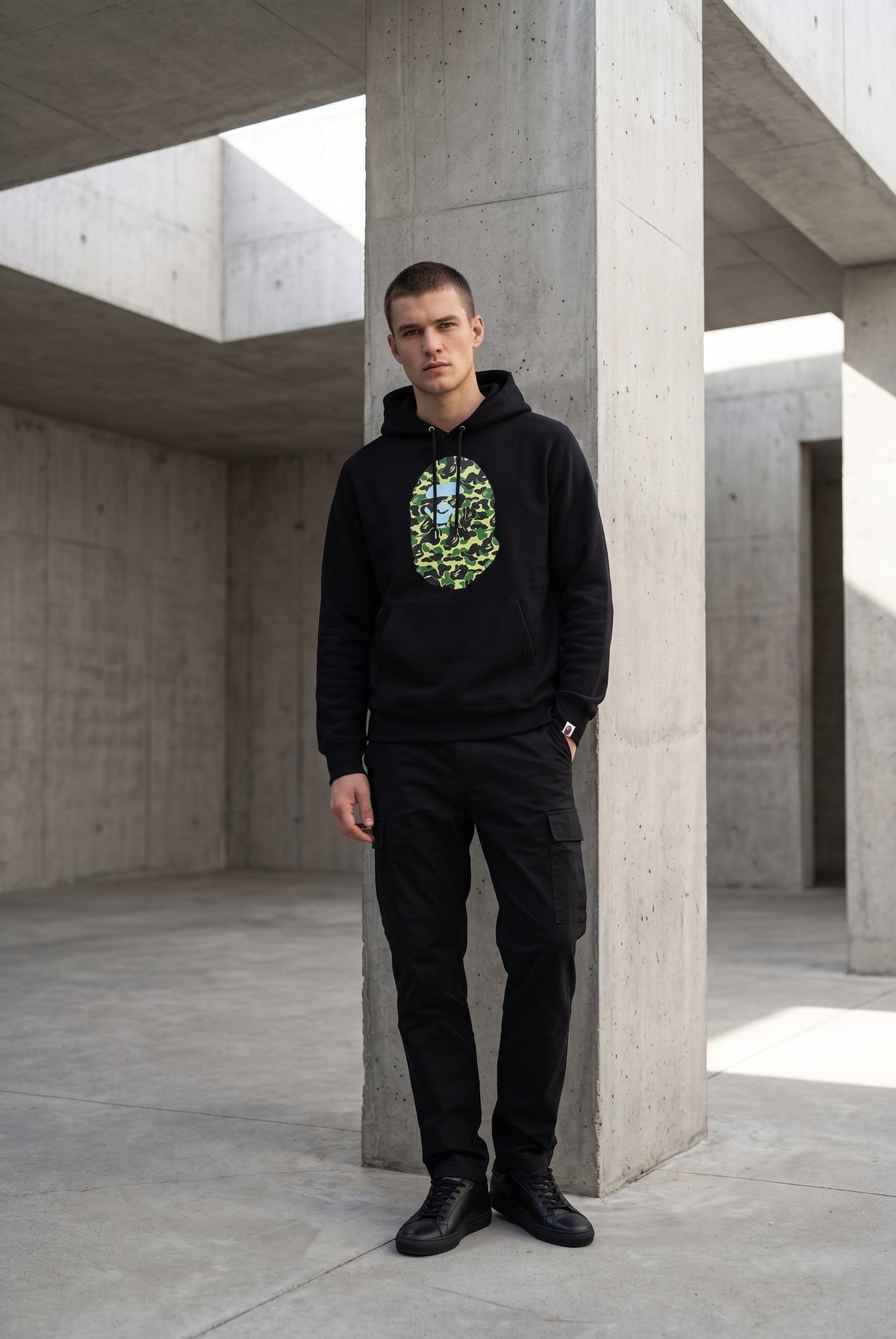 Essential Black Hoodie 031