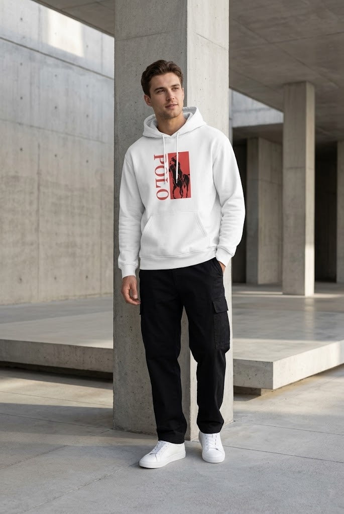 Essential White Hoodie 125