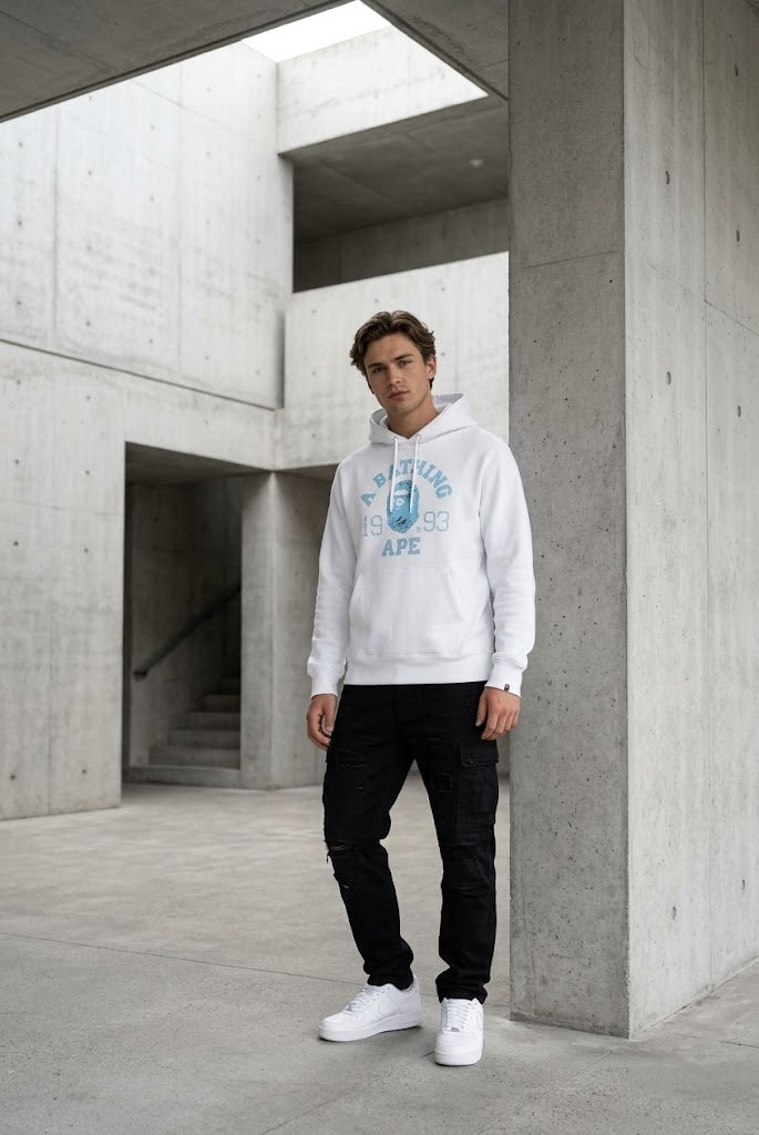 Essential White Hoodie 127