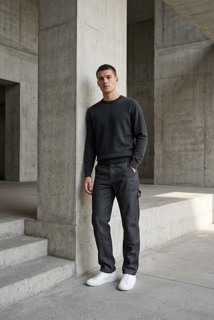 Charcoal Casual Pants 004