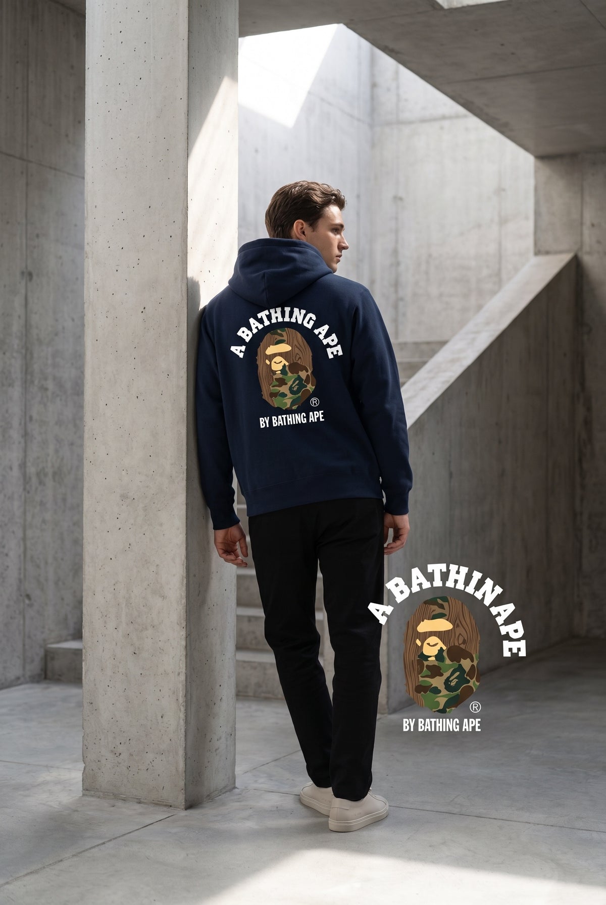 Essential Blue Hoodie 045
