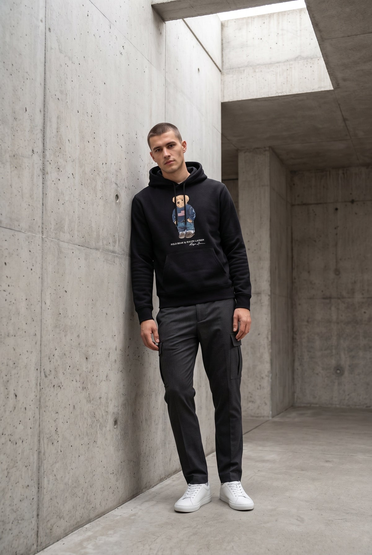 Essential Black Hoodie 021