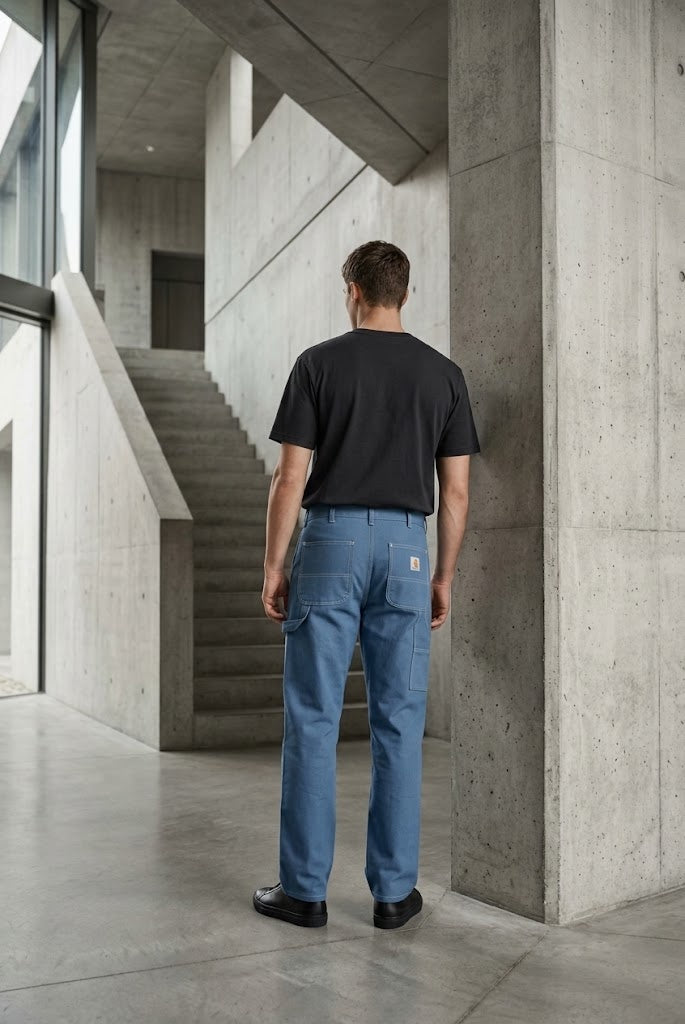 Blue Casual Pants 003
