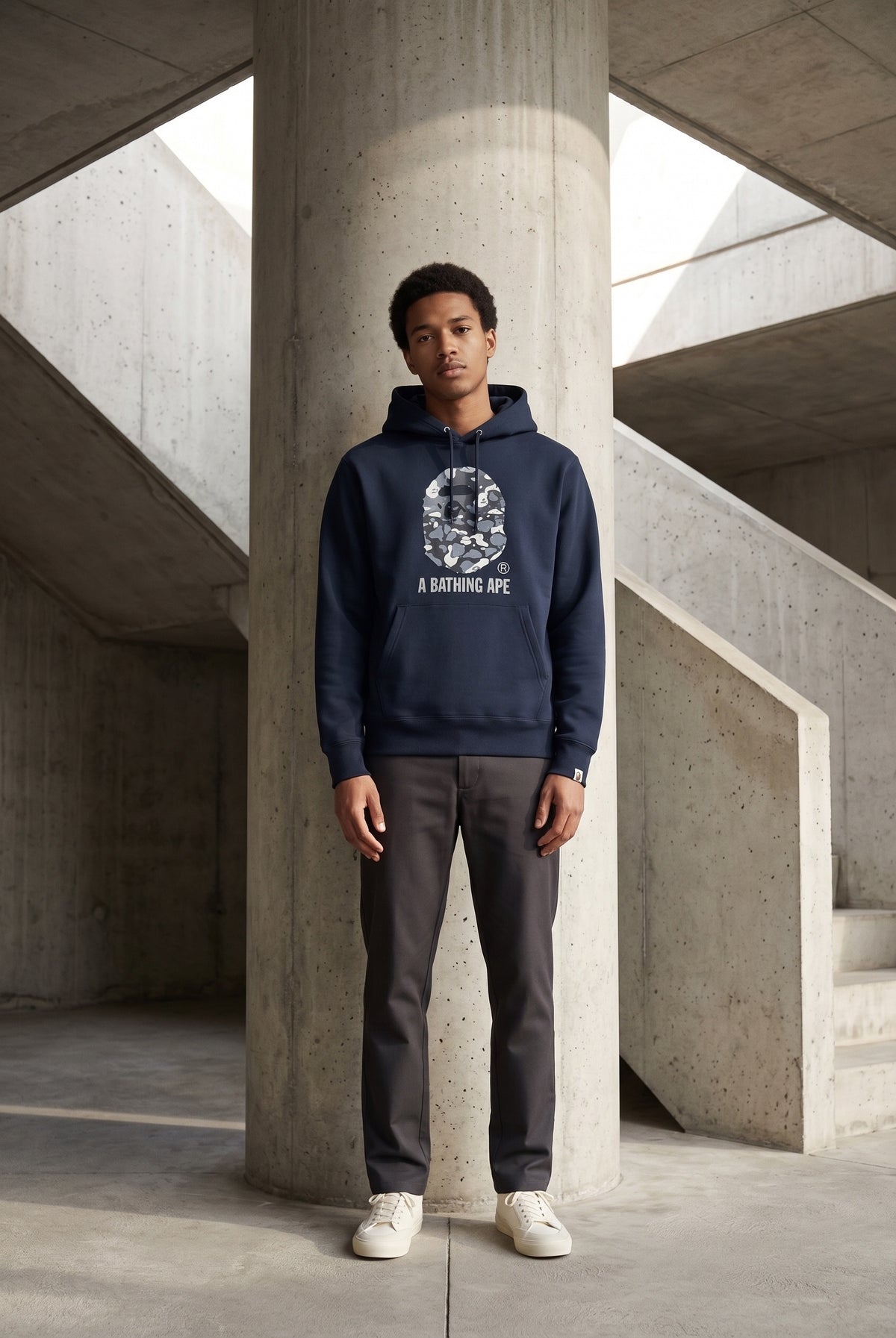 Essential Blue Hoodie 041