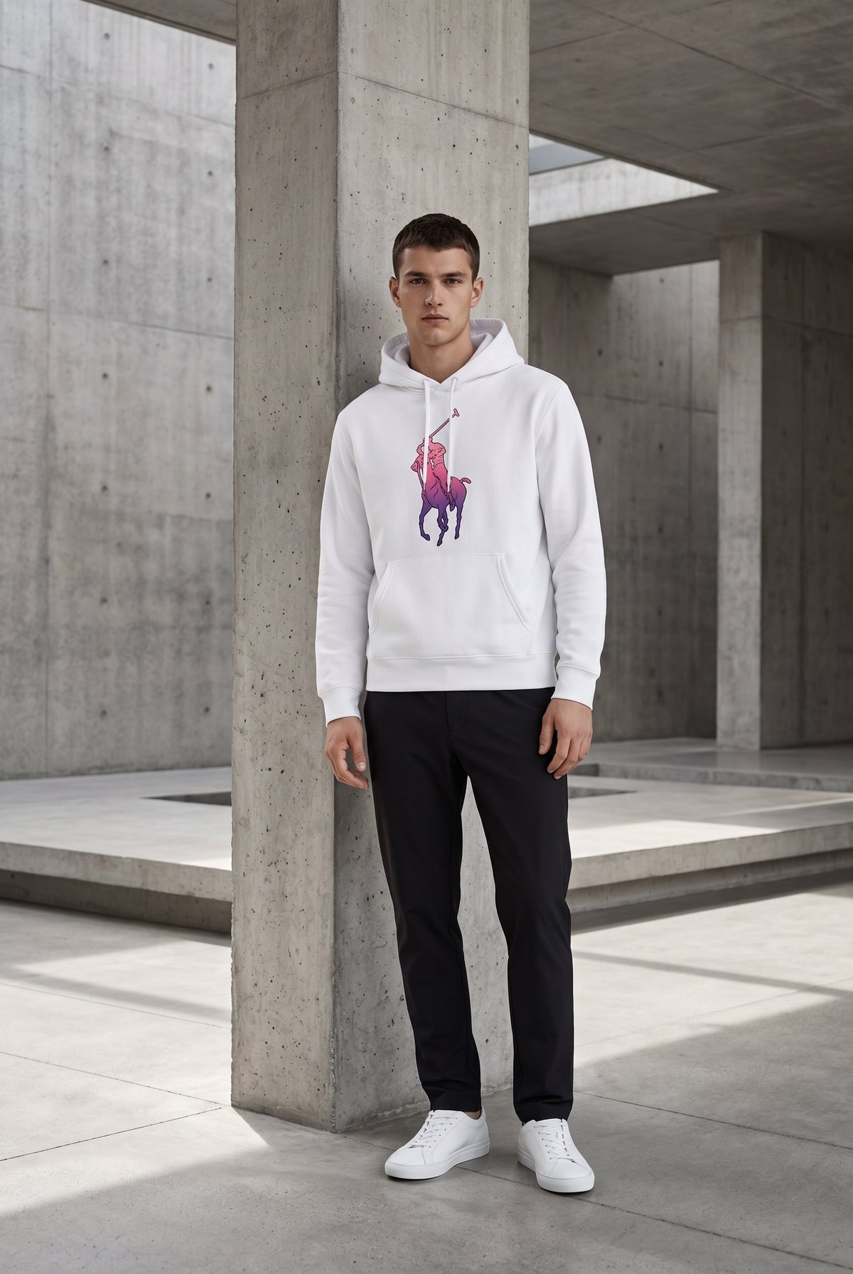 Essential White Hoodie 132