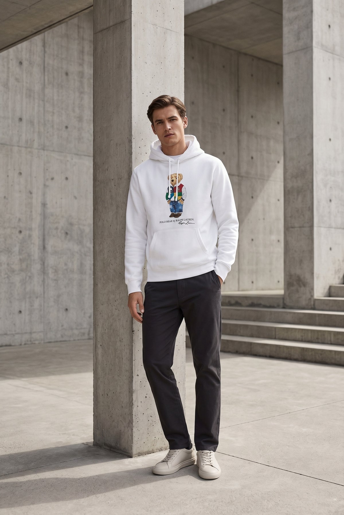 Essential White Hoodie 134