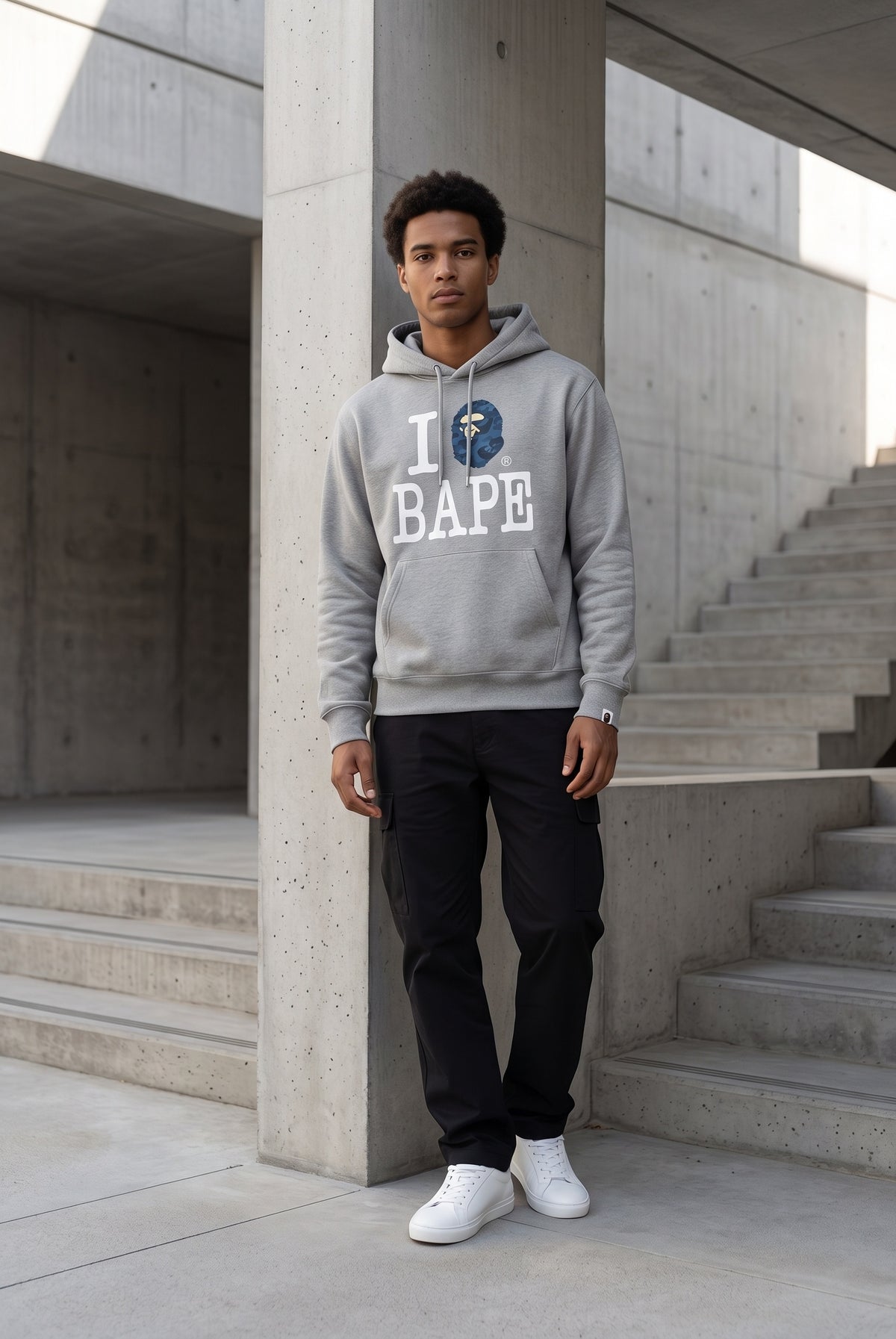 Essential Grey Hoodie 095