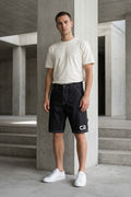 Black Denim Shorts 003