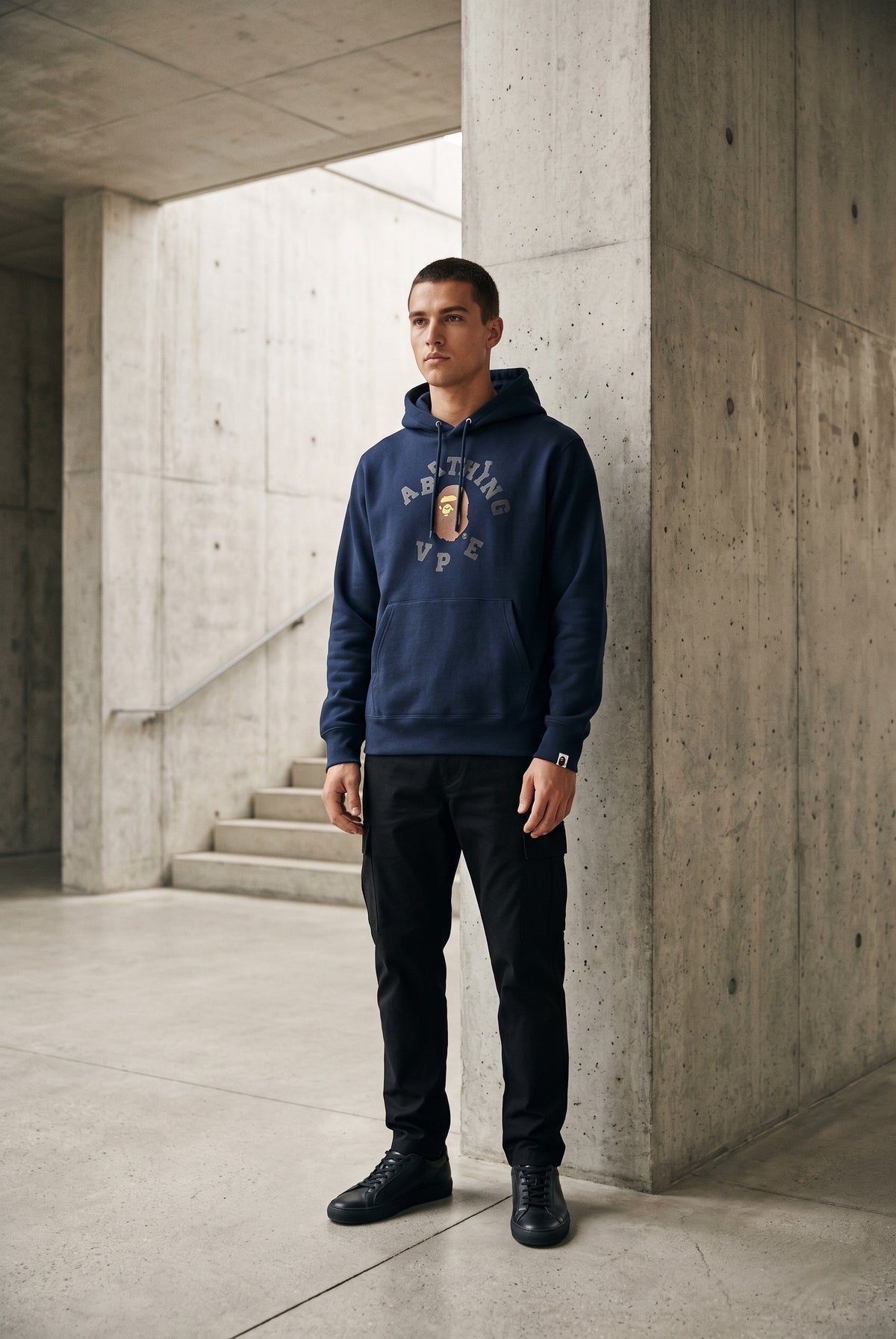 Essential Blue Hoodie 035