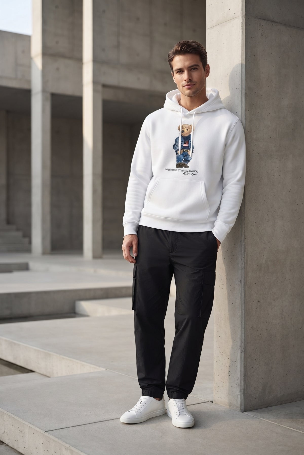 Essential White Hoodie 139