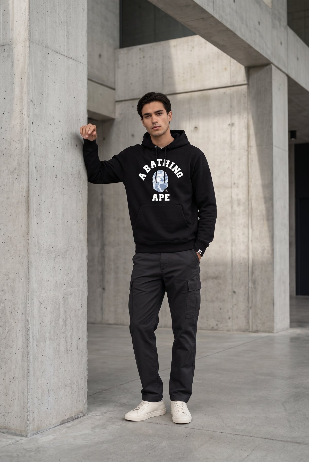 Essential Black Hoodie 033
