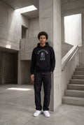 Essential Black Hoodie 015
