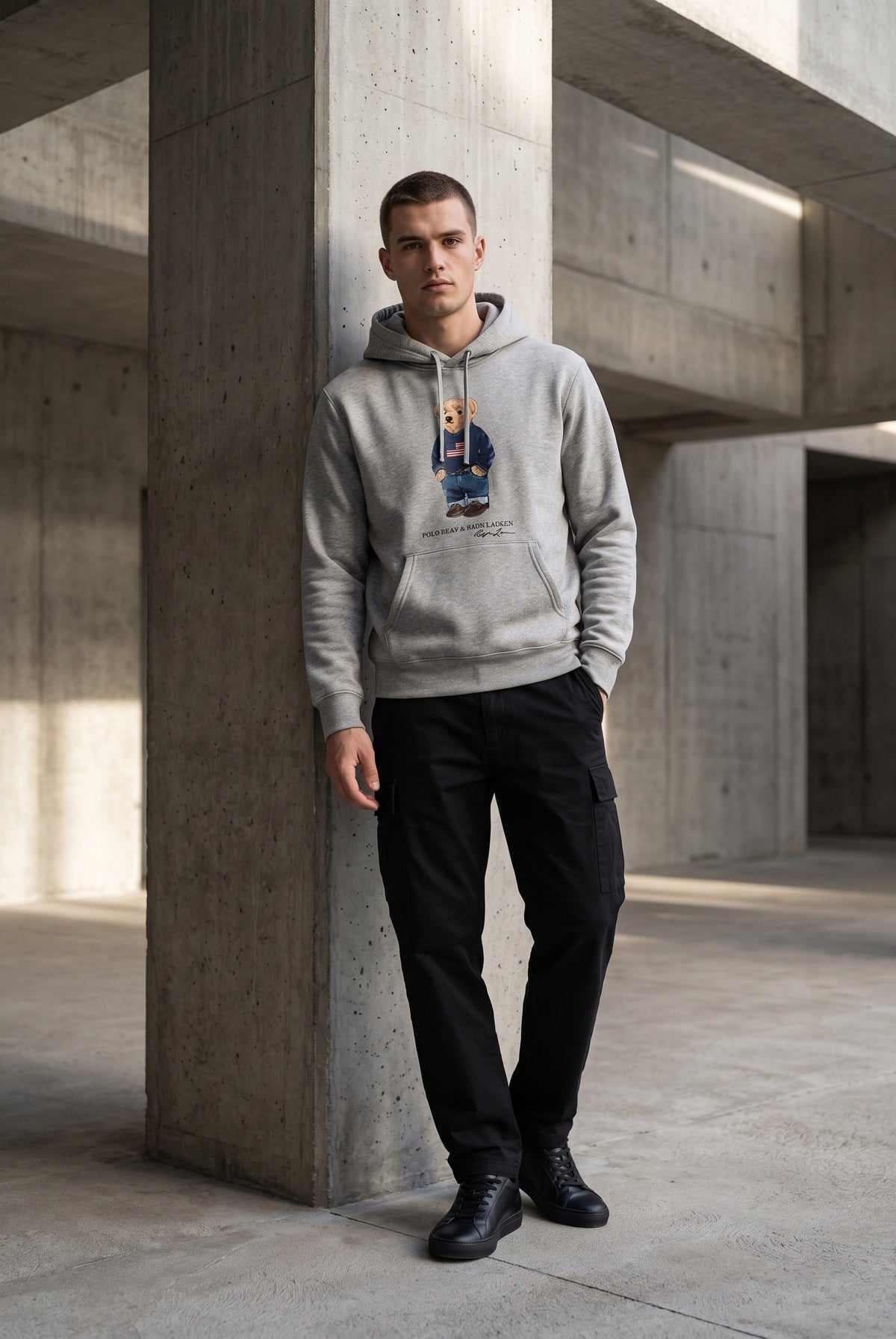 Essential Grey Hoodie 087