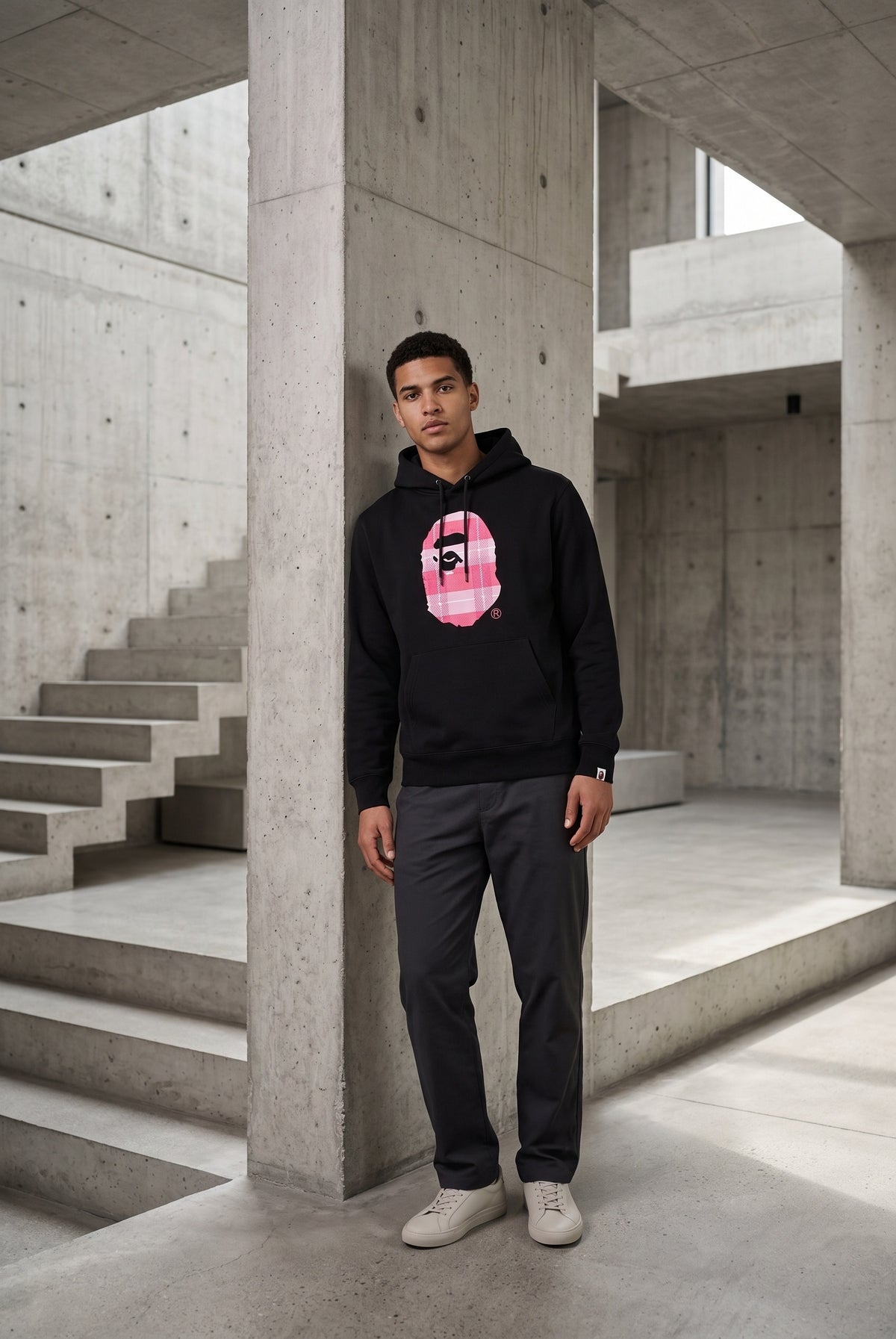 Essential Black Hoodie 008