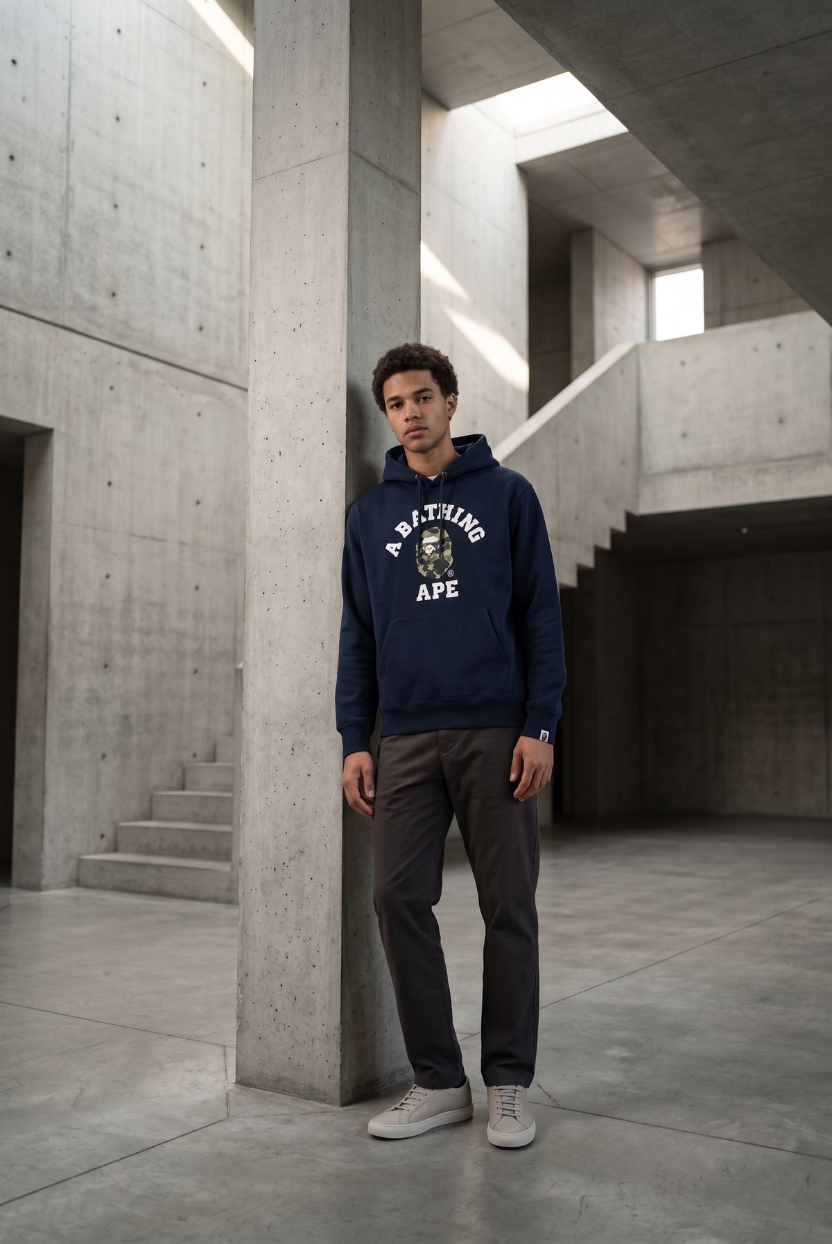 Essential Blue Hoodie 055