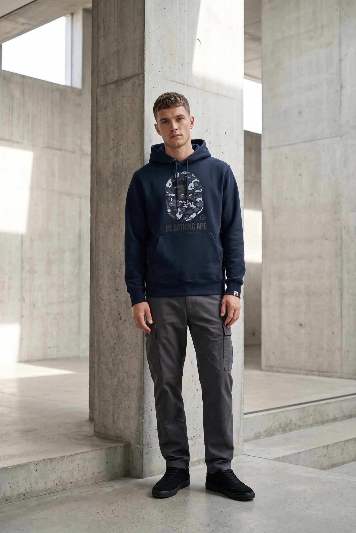 Essential Blue Hoodie 056