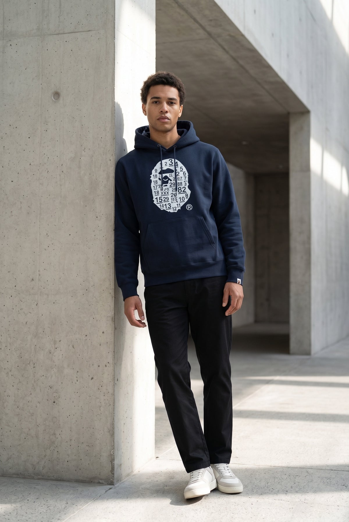 Essential Blue Hoodie 064
